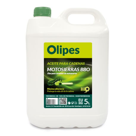Aceite Motosierras BBO lubrifiant, écologique et biodégradable