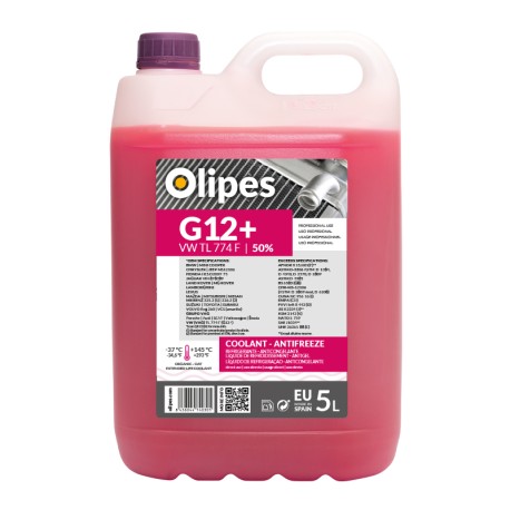 Liquide de Refroidissement Antigel Organique 50% G12+ VW TL 774-D/F