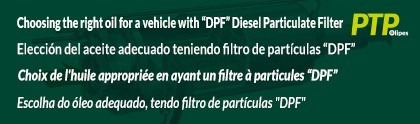 Escolha do óleo adequado, tendo filtro de partículas "DPF"