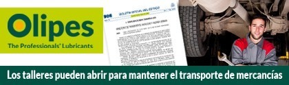 Los talleres abrirán para garantizar el transporte de mercancías