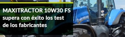 O MAXITRACTOR 10W30 FS supera com êxito os testes dos principais fabricantes