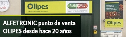 Alfetronic punto de venta OLIPES desde hace 20 años